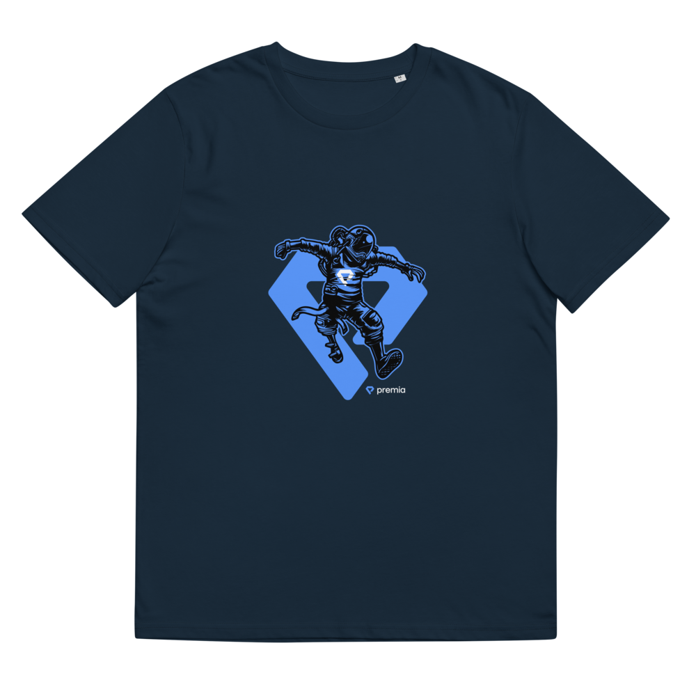 Premia astronaut Unisex organic cotton t-shirt