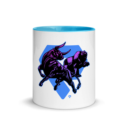 Premia bull&bear Mug with Color Inside